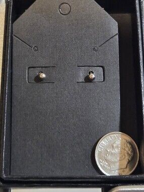 NWOT Fashion earrings Mini silver tone ball studs